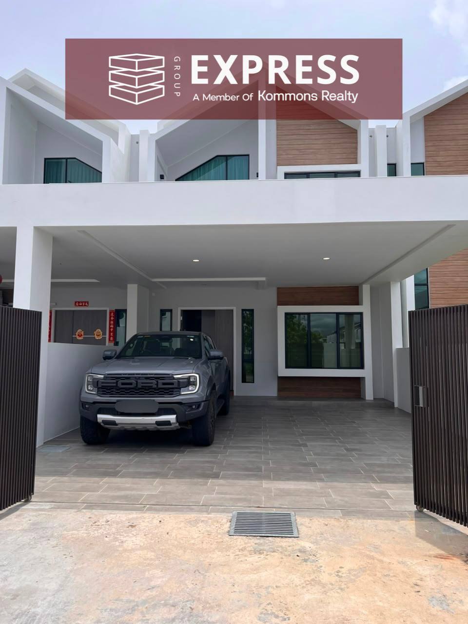 Modern Design Double Storey Terrace Intermediate House at IL Lago, Curtin Water Miri - for sale in Senadin, Miri