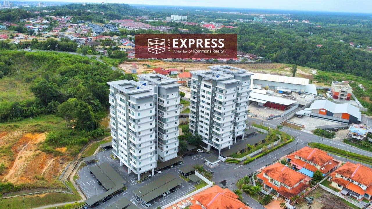 6th Floor, Serene Heights Condo at Riam, Miri (Partial Seaview) - for sale in Riam, Miri