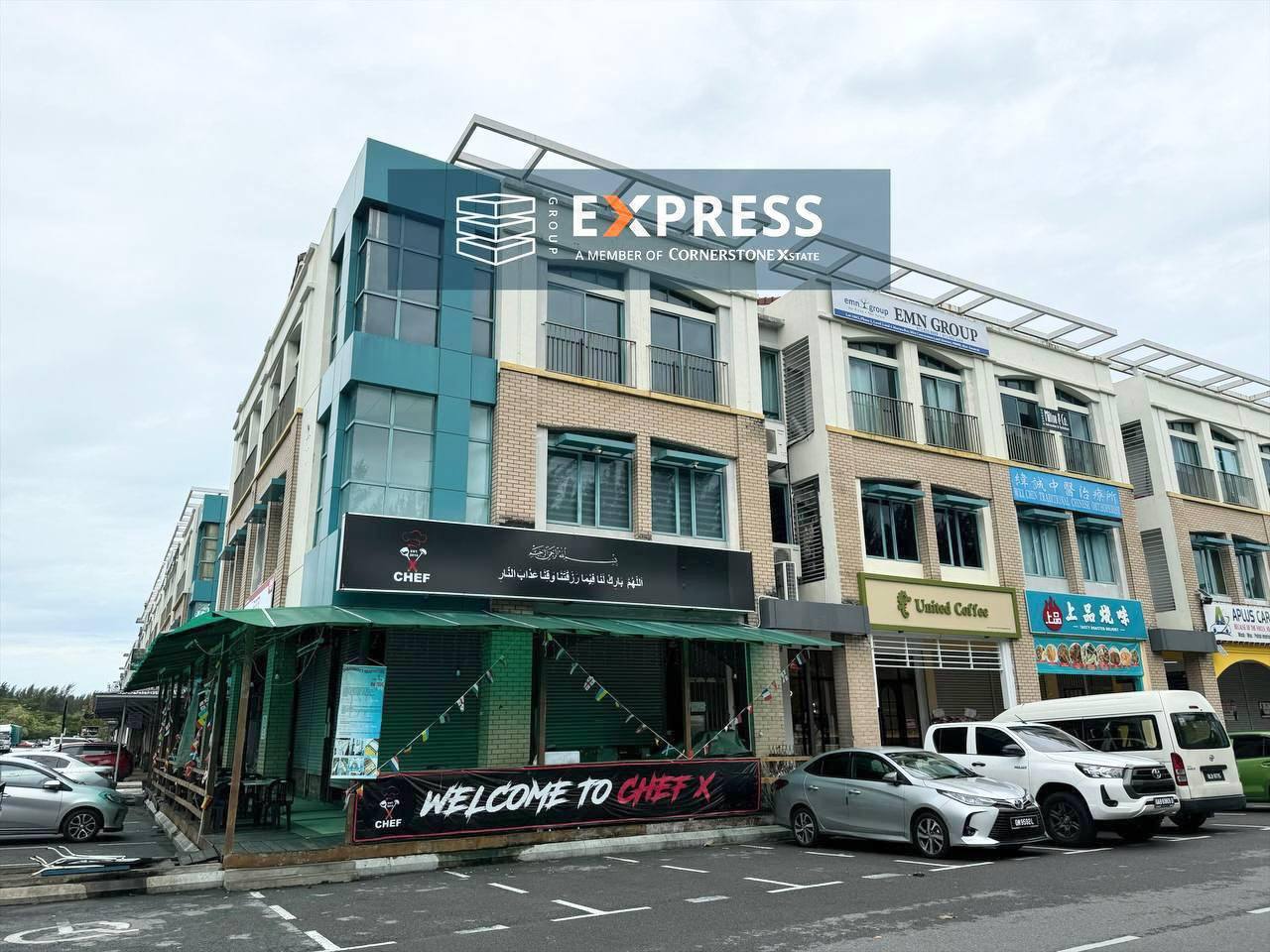 Second Floor, Triple Storey Corner Shoplot at Marina Phase 2, Miri - for rent in Marina, Miri